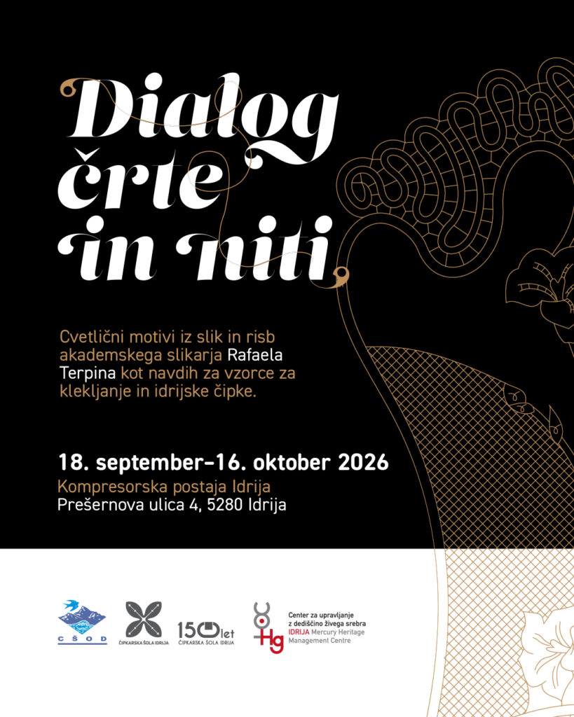Vabilo na otvoritev razstave Dialog črte in niti